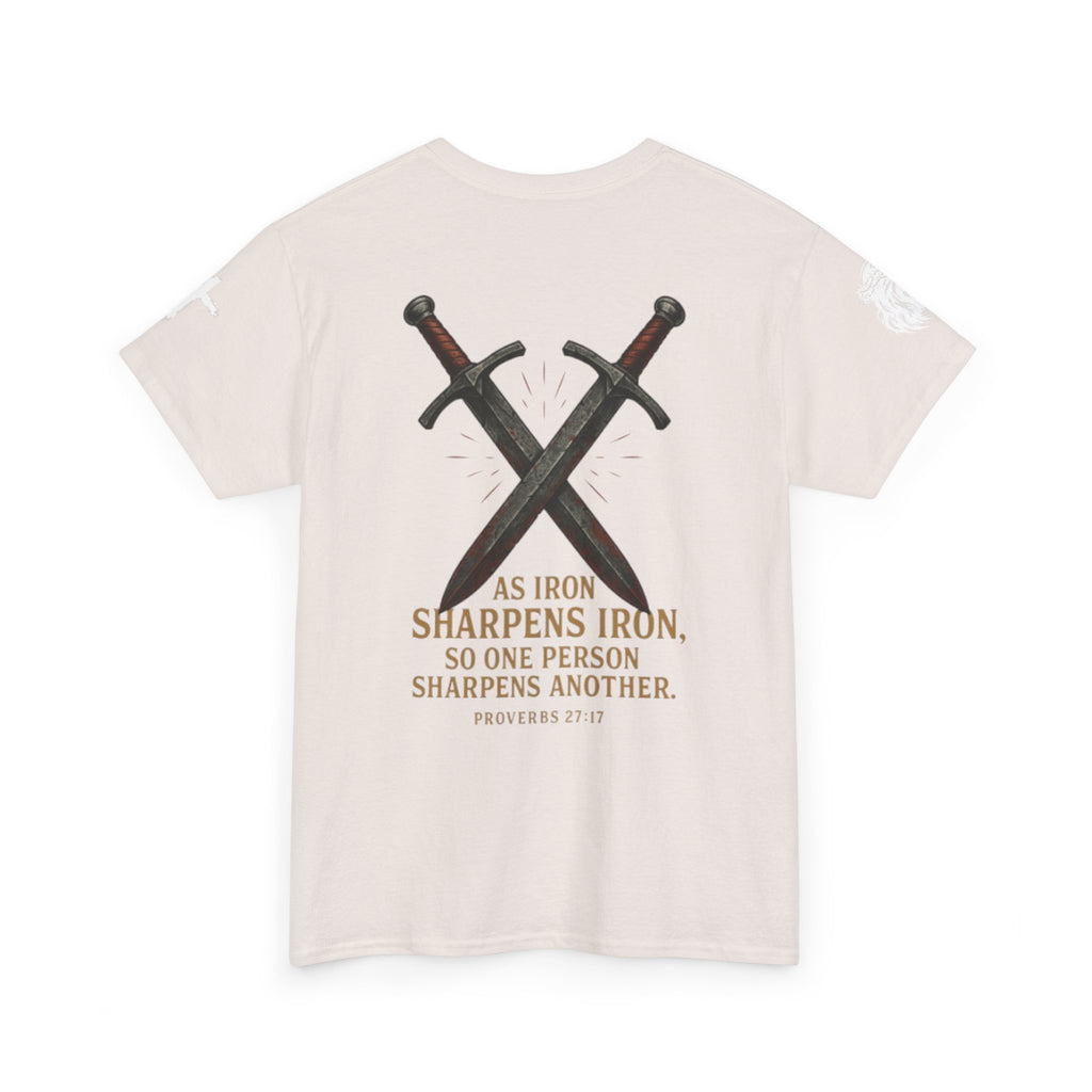 "As Iron Sharpens Iron" Proverbs 27:17 Inspirational Tee