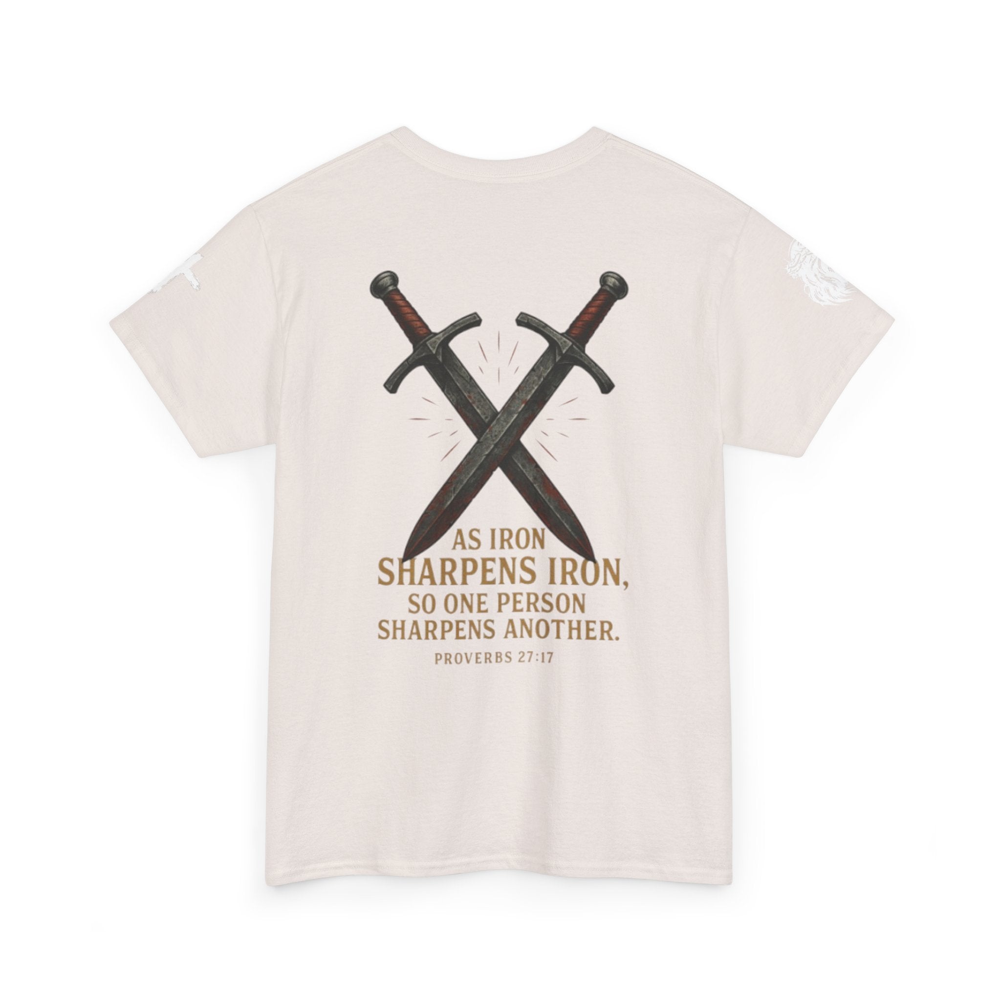 "As Iron Sharpens Iron" Proverbs 27:17 Inspirational Tee