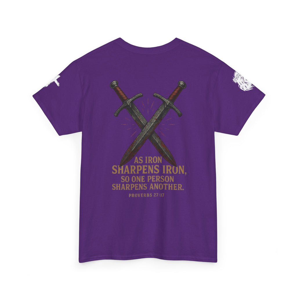 "As Iron Sharpens Iron" Proverbs 27:17 Inspirational Tee