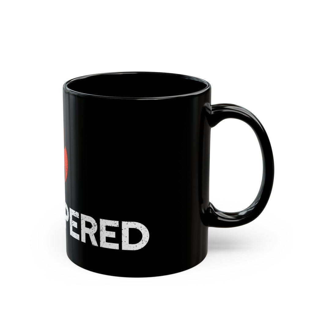 Fire Tempered Mug - Black Ceramic Coffee Cup (11oz)