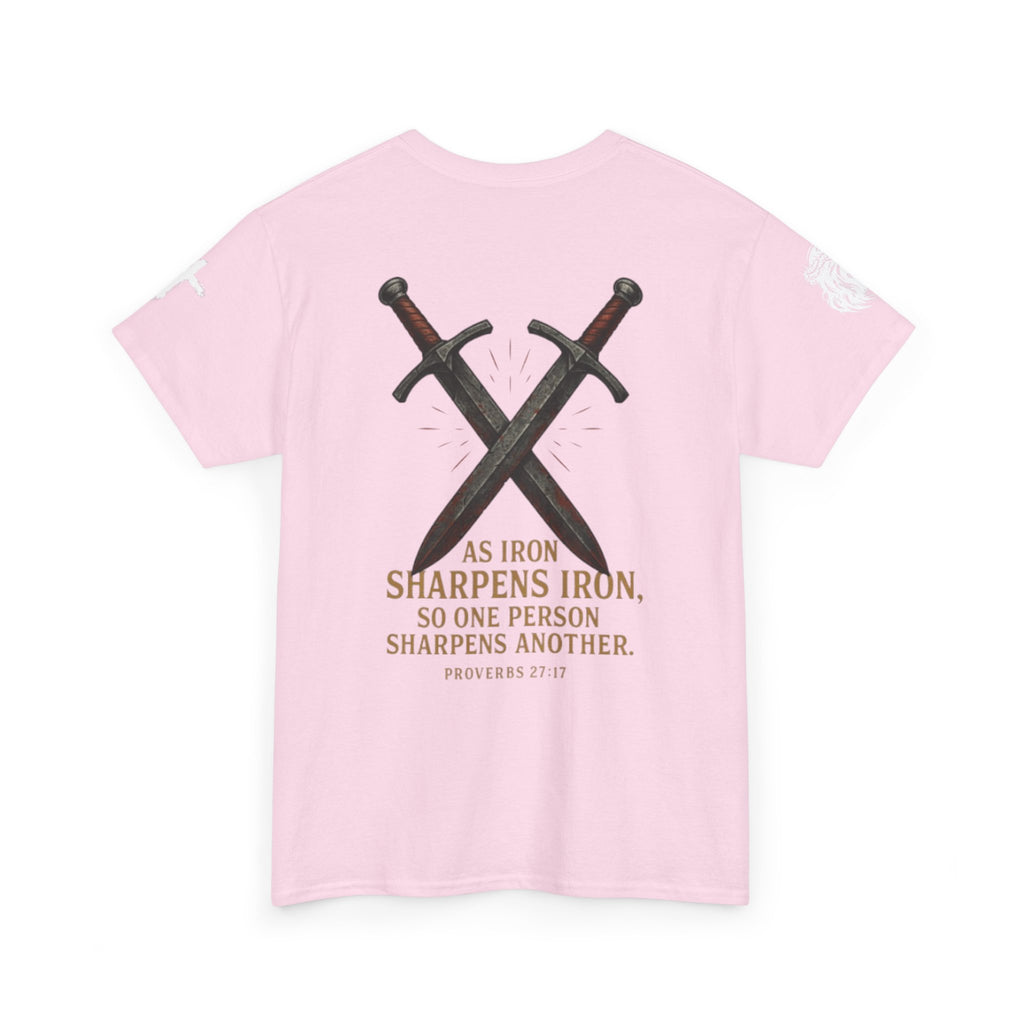 "As Iron Sharpens Iron" Proverbs 27:17 Inspirational Tee