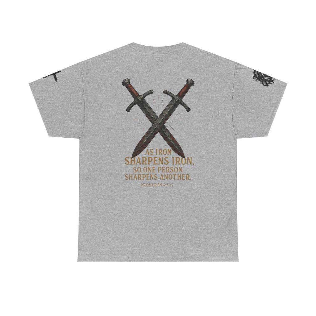 "As Iron Sharpens Iron" Proverbs 27:17 Inspirational Tee