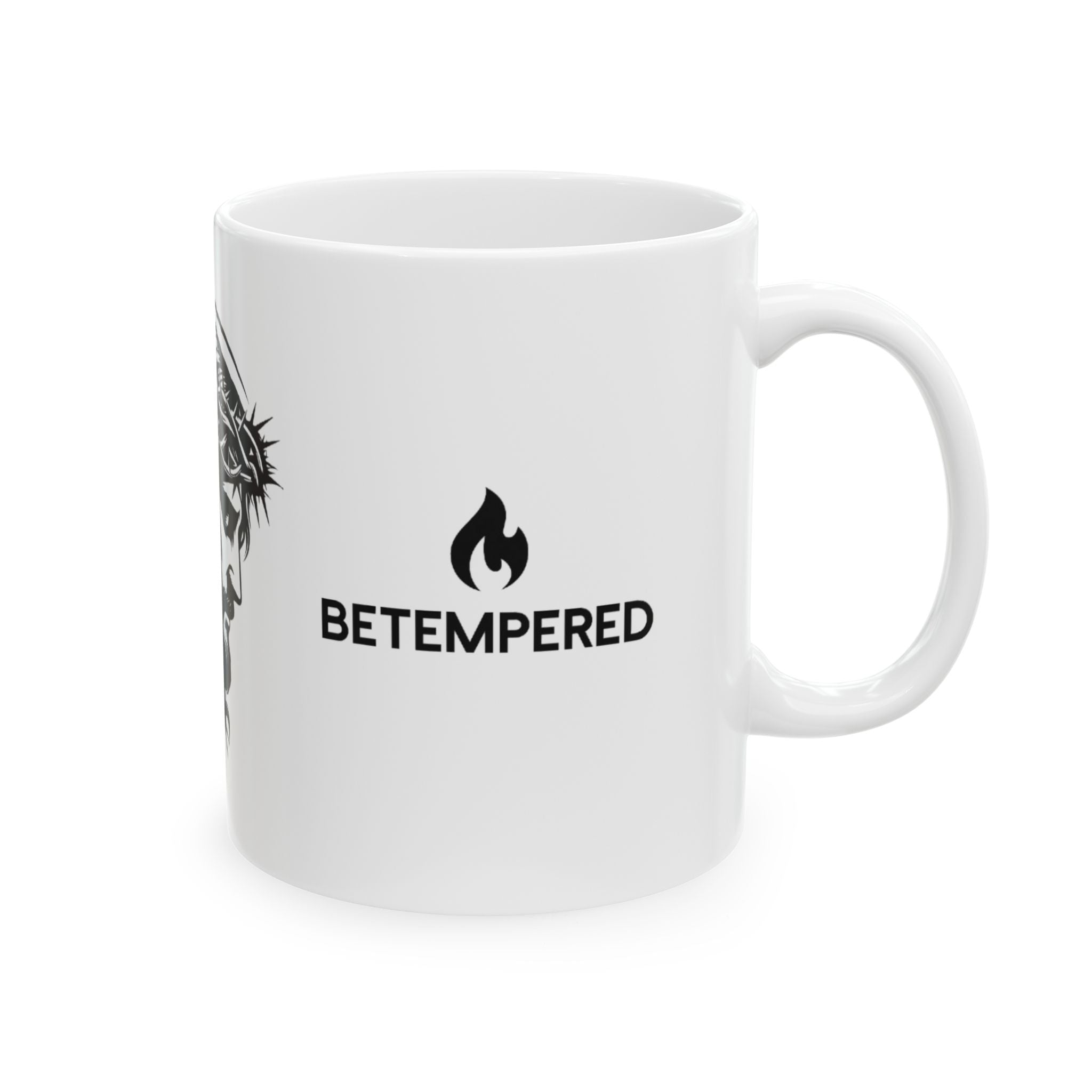 Jesus Profile Ceramic Mug — "Beter Saved" Inspirational Religious Coffee Cup (11oz/15oz)