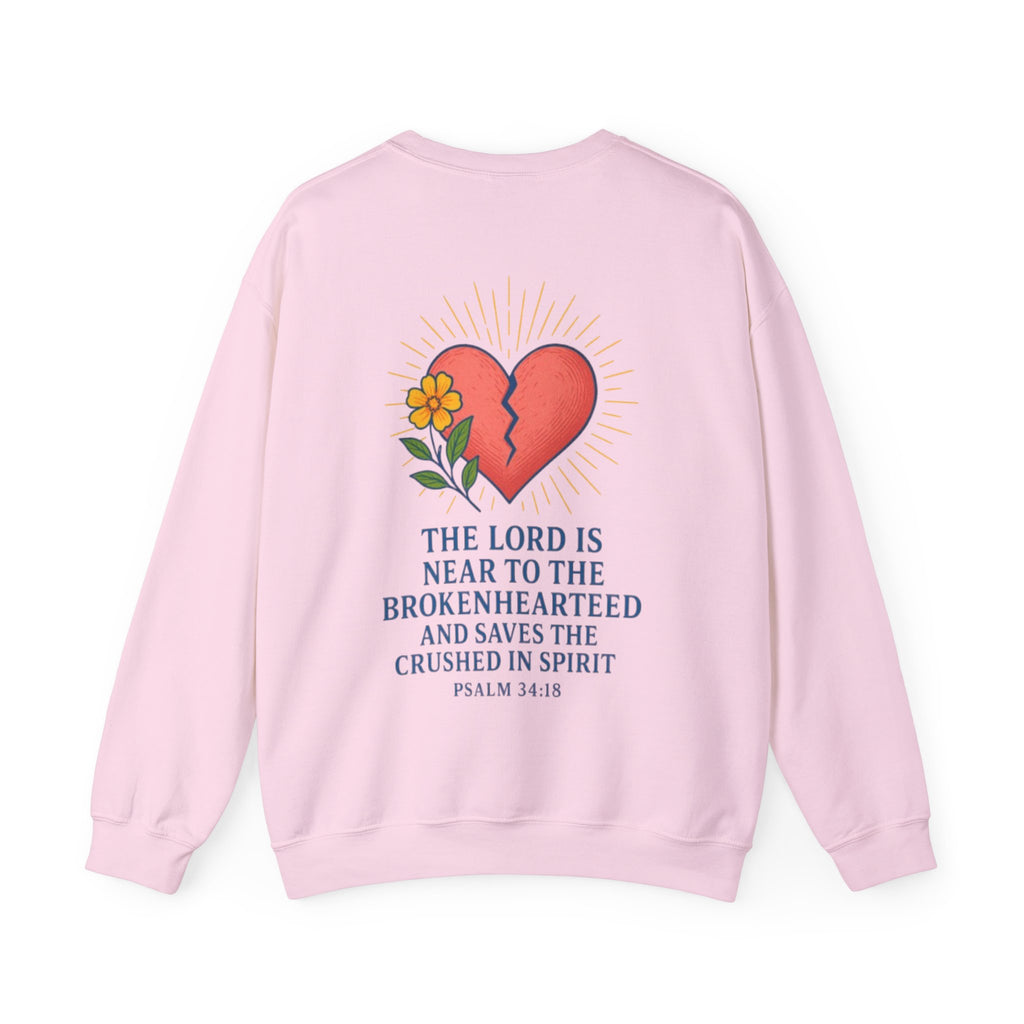 Inspirational Crewneck Sweatshirt - 'The Lord is Near'