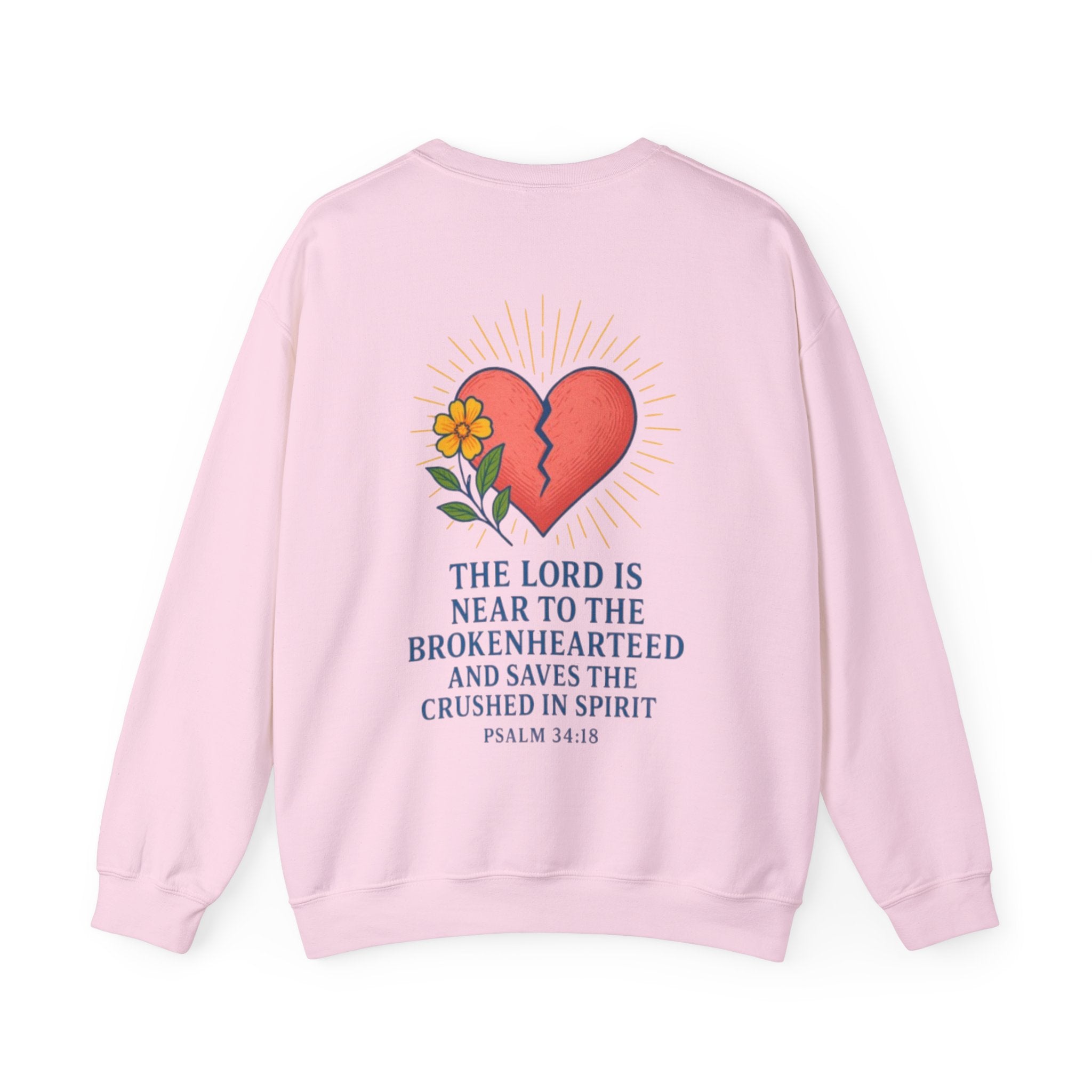Inspirational Crewneck Sweatshirt - 'The Lord is Near'